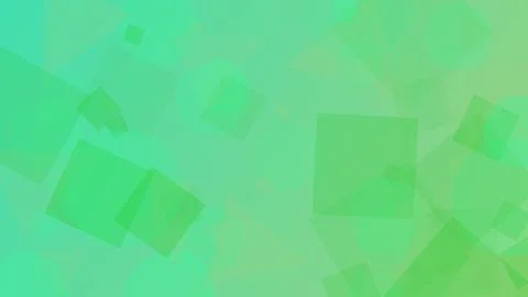 Abstract Modern Green Geometric Background with Overlapping Translucent Squ.. Illustrazione stock