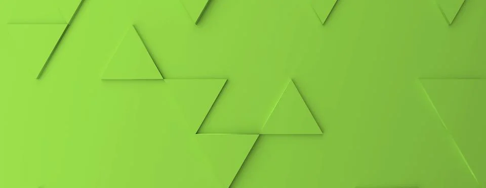 Abstract modern green triangle background, 3d rendering Ilustración de archivo