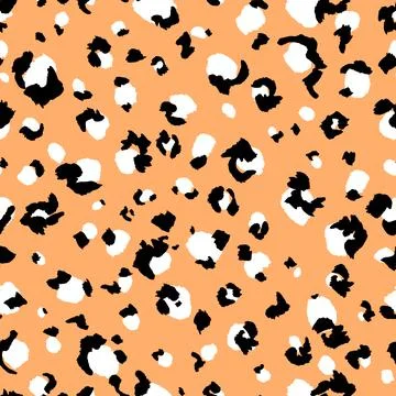 Abstract modern leopard seamless pattern. Animals trendy background. Beige and Stock Illustration