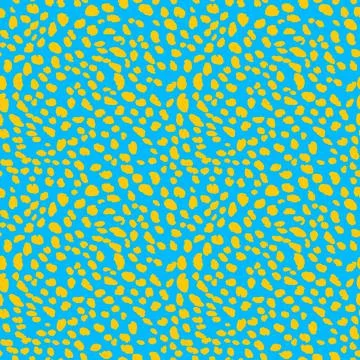 Abstract modern leopard seamless pattern. Animals trendy background. Blue and Stock Illustration