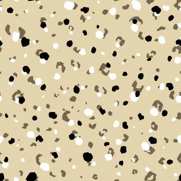 Abstract modern leopard seamless pattern. Animals trendy background. Beige and Stock Illustration