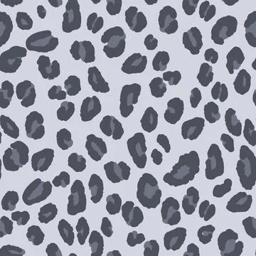Abstract modern leopard seamless pattern. Animals trendy background. Grey and Stock Illustration