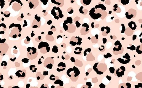 Abstract modern leopard seamless pattern. Animals trendy background. Beige and Illustrazione stock