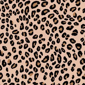 Abstract modern leopard seamless pattern. Animals trendy background. Beige and Stock Illustration