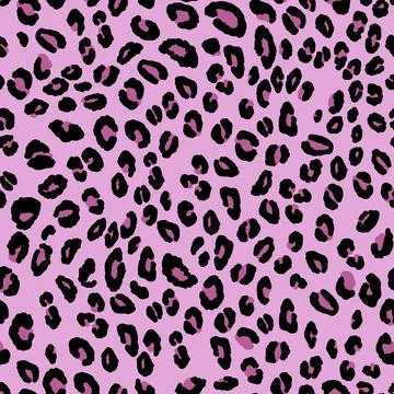 Abstract modern leopard seamless pattern. Animals trendy background. Pink and Stock Illustration