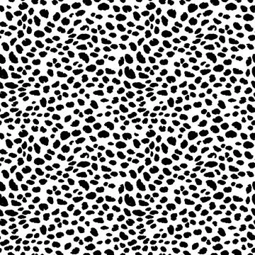 Abstract modern leopard seamless pattern. Animals trendy background. Black and Illustrazione stock
