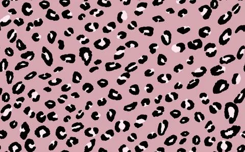 Abstract modern leopard seamless pattern. Animals trendy background. Pink and Illustrazione stock