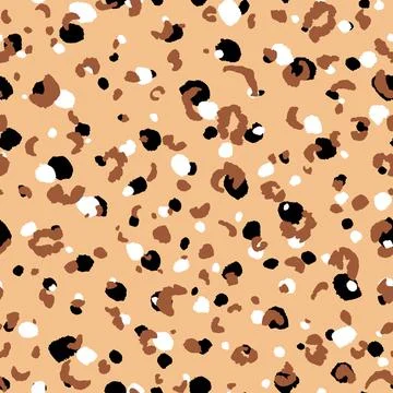Abstract modern leopard seamless pattern. Animals trendy background. Beige and 스톡 일러스트