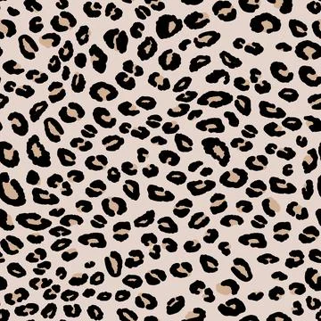 Abstract modern leopard seamless pattern. Animals trendy background. Beige and Stock Illustration