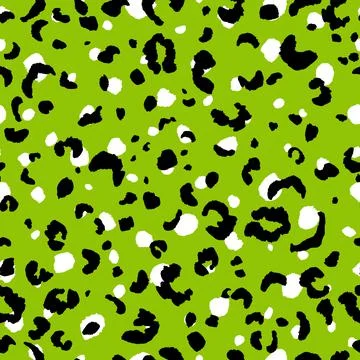 Abstract modern leopard seamless pattern. Animals trendy background. Green and Illustrazione stock