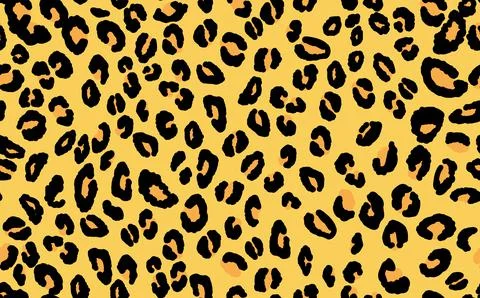 Abstract modern leopard seamless pattern. Animals trendy background. Yellow and Stock Illustration