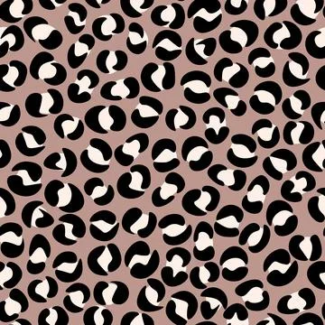 Abstract modern leopard seamless pattern. Animals trendy background. Beige and 库存插图