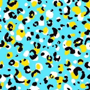 Abstract modern leopard seamless pattern. Animals trendy background. Colorful Stock Illustration