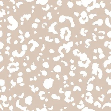 Abstract modern leopard seamless pattern. Animals trendy background. Beige and Stock Illustration