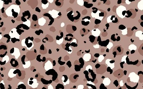 Abstract modern leopard seamless pattern. Animals trendy background. Beige and Illustrazione stock