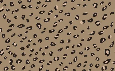 Abstract modern leopard seamless pattern. Animals trendy background. Beige and Stock Illustration