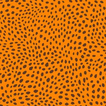 Abstract modern leopard seamless pattern. Animals trendy background. Orange Illustrazione stock