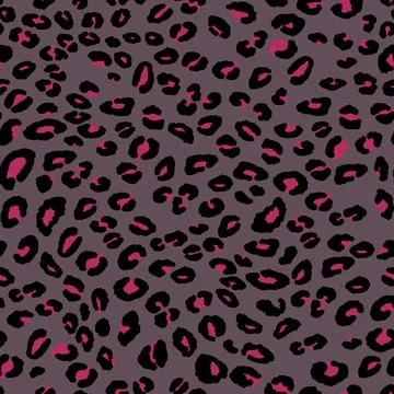 Abstract modern leopard seamless pattern. Animals trendy background. Pink and Stock Illustration