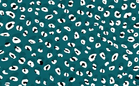 Abstract modern leopard seamless pattern. Animals trendy background. Blue Illustrazione stock