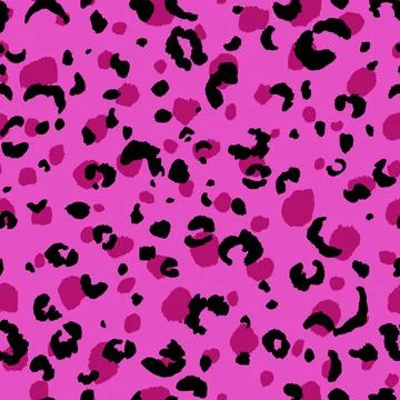 Abstract modern leopard seamless pattern. Animals trendy background. Pink and Illustrazione stock