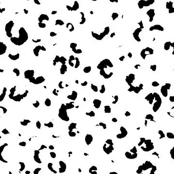 Abstract modern leopard seamless pattern. Animals trendy background. Black and Stock Illustration
