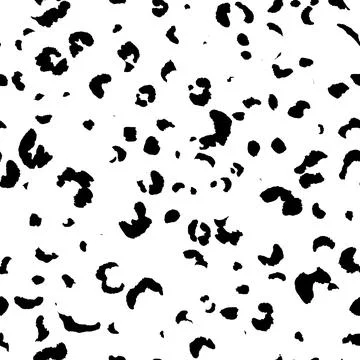 Abstract modern leopard seamless pattern. Animals trendy background. Black and Stock Illustration