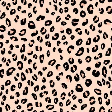 Abstract modern leopard seamless pattern. Animals trendy background. Beige and 库存插图