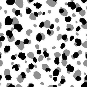 Abstract modern leopard seamless pattern. Animals trendy background. Black and Illustrazione stock