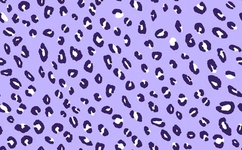 Abstract modern leopard seamless pattern. Animals trendy background. Purple Illustrazione stock