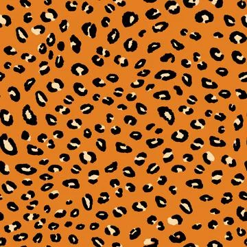 Abstract modern leopard seamless pattern. Animals trendy background. Beige and Illustrazione stock