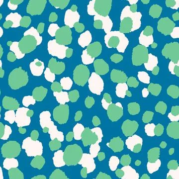 Abstract modern leopard seamless pattern. Animals trendy background. Blue Illustrazione stock
