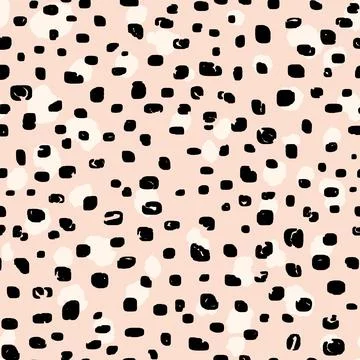 Abstract modern leopard seamless pattern. Animals trendy background. Beige and Illustrazione stock
