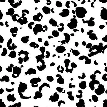 Abstract modern leopard seamless pattern. Animals trendy background. Black and Stock Illustration