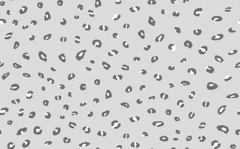 Abstract modern leopard seamless pattern. Animals trendy background. Grey Stock Illustration