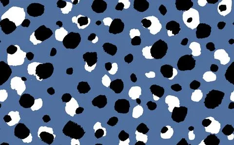 Abstract modern leopard seamless pattern. Animals trendy background. Blue and Illustrazione stock