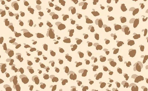 Abstract modern leopard seamless pattern. Animals trendy background. Beige Illustrazione stock