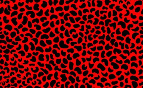 Abstract modern leopard seamless pattern. Animals trendy background. Red and Stock Illustration