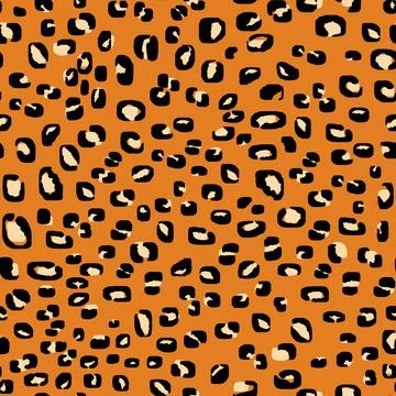 Abstract modern leopard seamless pattern. Animals trendy background. Beige and Illustrazione stock