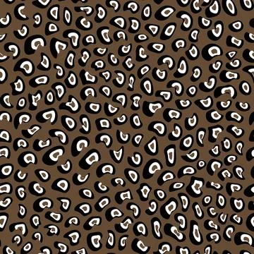 Abstract modern leopard seamless pattern. Animals trendy background. Beige and Stock Illustration