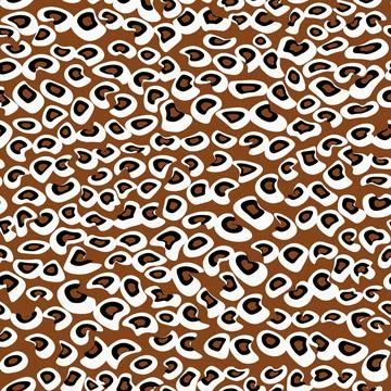 Abstract modern leopard seamless pattern. Animals trendy background. Beige and Illustrazione stock