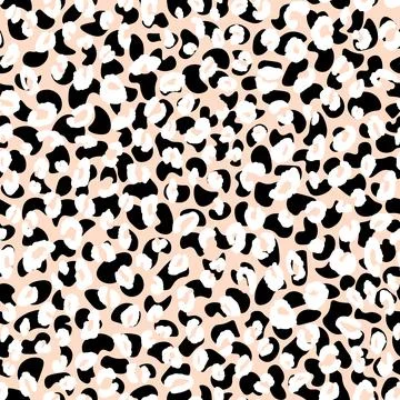 Abstract modern leopard seamless pattern. Animals trendy background. Beige and Stock Illustration