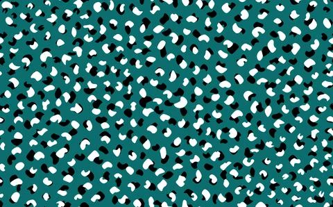 Abstract modern leopard seamless pattern. Animals trendy background. Blue and Stock Illustration