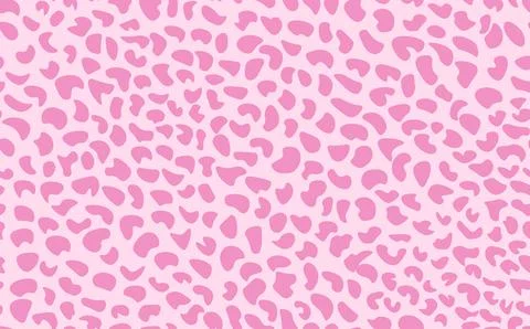 Abstract modern leopard seamless pattern. Animals trendy background. Pink Stock Illustration