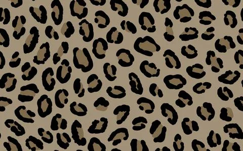 Abstract modern leopard seamless pattern. Animals trendy background. Beige and Illustrazione stock