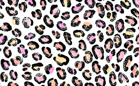 Abstract modern leopard seamless pattern. Animals trendy background. Colorful Stock Illustration
