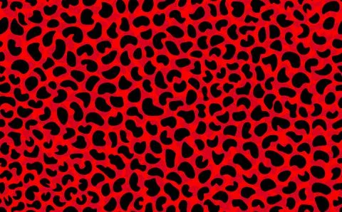 Abstract modern leopard seamless pattern. Animals trendy background. Red and Illustrazione stock