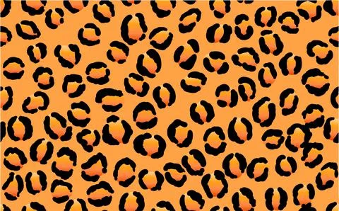 Abstract modern leopard seamless pattern. Animals trendy background. Orange and Stock Illustration