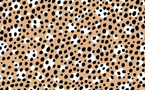 Abstract modern leopard seamless pattern. Animals trendy background. Beige and Illustrazione stock