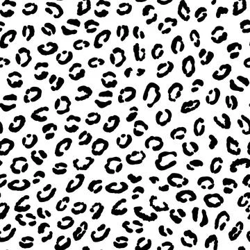 Abstract modern leopard seamless pattern. Animals trendy background. Black and Illustrazione stock