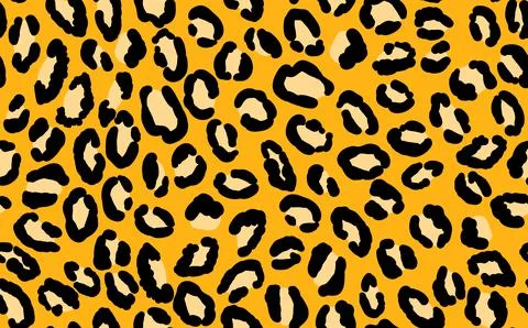 Abstract modern leopard seamless pattern. Animals trendy background. Yellow and Illustrazione stock